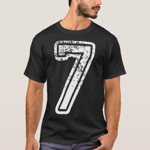 T-shirt Costume Halloween Homme Femme Numéro 7 Corresponda