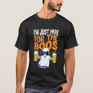 T-shirt Costume Halloween Je Suis Juste Là Pour Les Huées