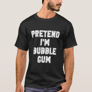 T-shirt Costume Halloween Je Suis Un Bubble Gum Paresseux