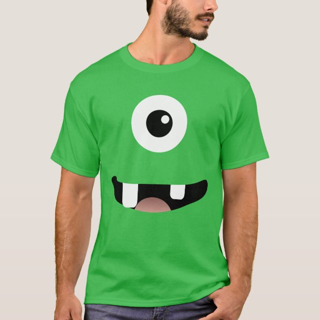 T-shirt Costume Halloween monstre monstre à un oeil drôle  (Devant)