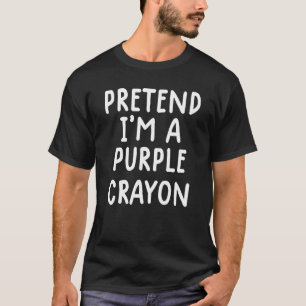 T-shirt Costume Halloween Paresseux Je prétends être un cr
