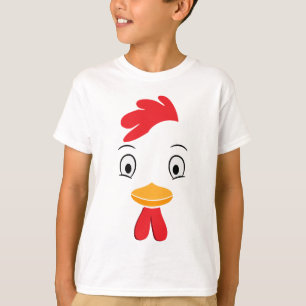 T-shirt Costume Halloween Poulet Pour Enfants Adultes
