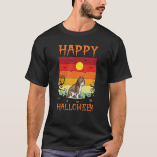 T-shirt Costume Halloween Rétro Pitbull Chien Halloween Co