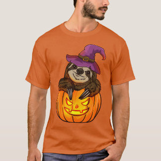 T-shirt Costume Halloween Sloth Citrouille Halloween