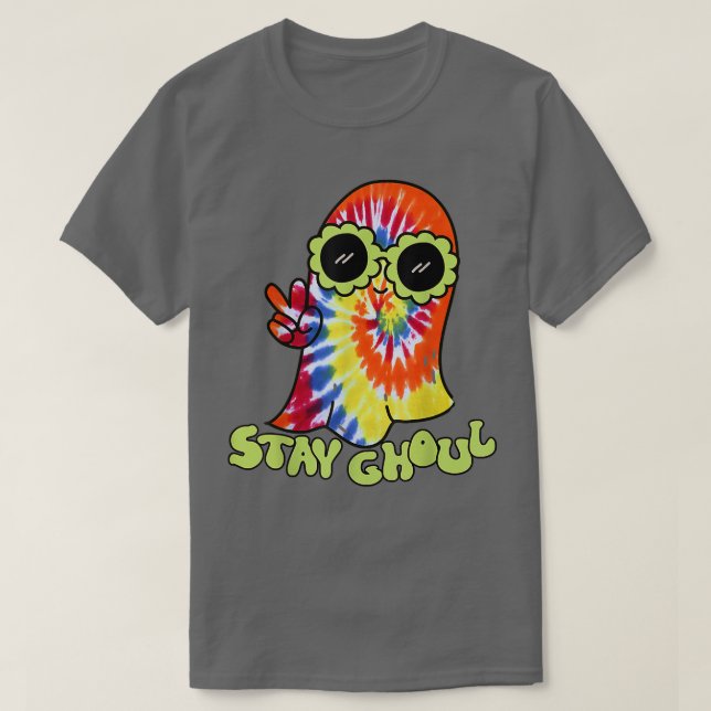 T-shirt Costume Halloween Super Fantôme Stay Ghoul Tie Dye (Design devant)