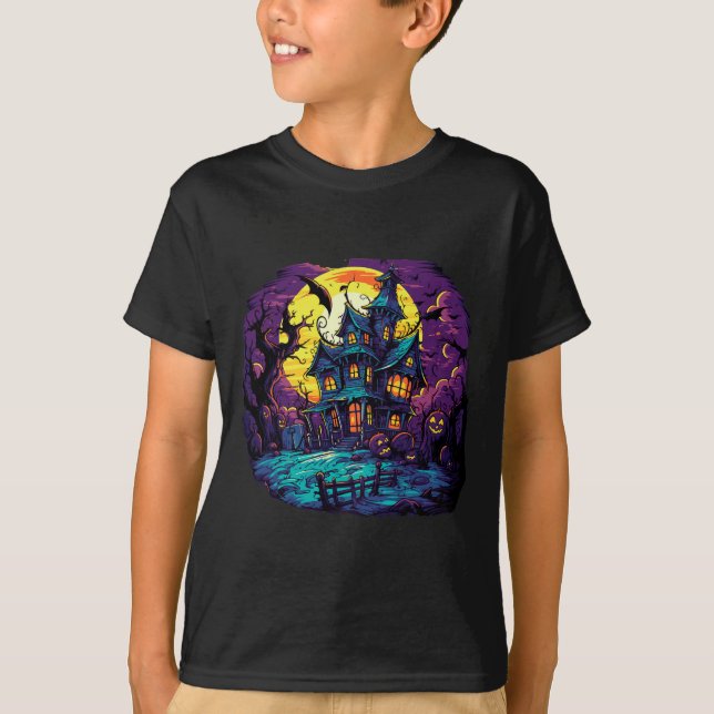 T-shirt Costume Haunted House Halloween (Devant)
