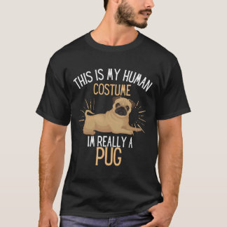 T-shirt Costume Humain Je Suis Vraiment Un Carlin Costume