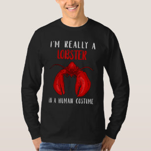 T-shirt Costume Humain Red Lobster Grande Pince Homard