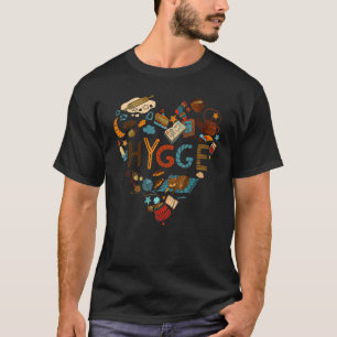 T-shirt Costume Hygge Confortable pour Femmes Hommes Enfan