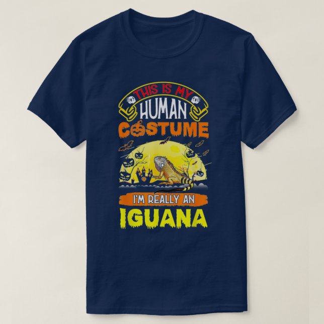 T-shirt Costume Iguana Halloween cadeau (Design devant)