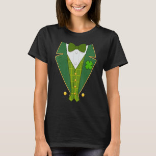 T-shirt Costume irlandais amusant Leprechaun Tuxedo Pour S