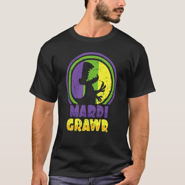 T-shirt Costume Mardi Gras Fancy Mardi Grawr (Devant)