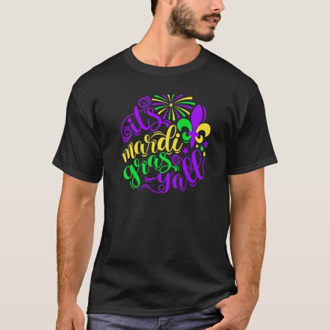 T-shirt Costume Mardi Gras Son Mardi Gras Y Toute Nouvelle (Devant)