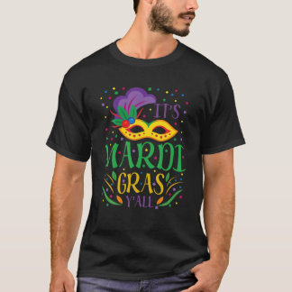 T-shirt Costume Mardi Gras Son Mardi Gras Yall Mask Carniv