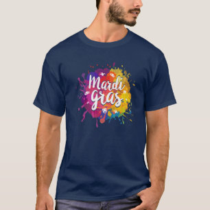 T-shirt Costume Masque Mardi Gras Fat Mardi Carnaval