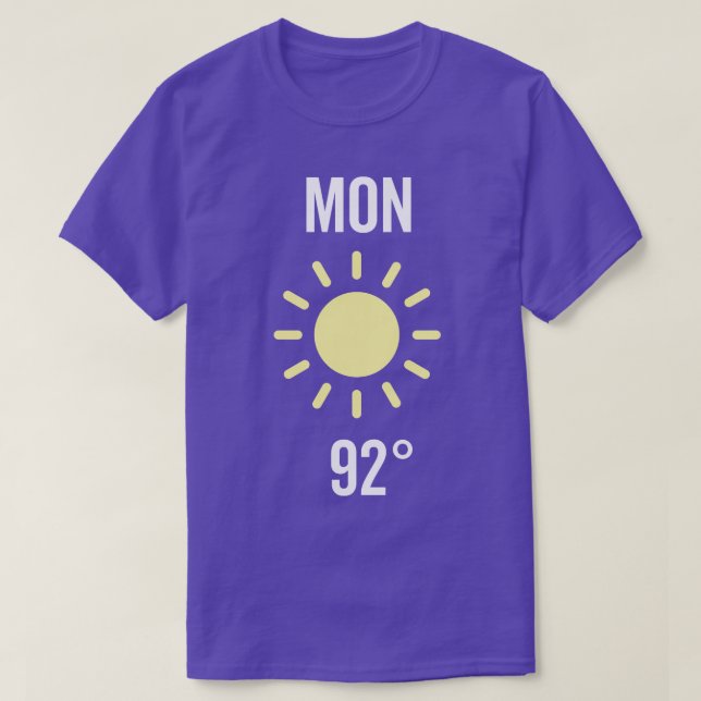T-shirt Costume météo du lundi (Design devant)