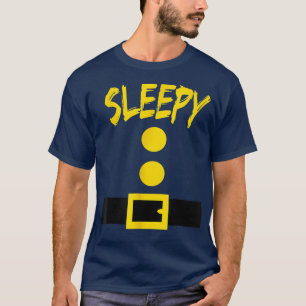 T-shirt Costume nain drôle Halloween Sleepy