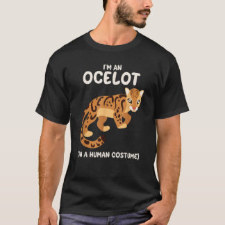 T-shirt Costume Ocelot Chemise Funny mignonne Cadeau Hallo