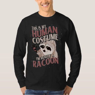 T-shirt Costume Partie Forêt Animal Trash Panda Raccoon