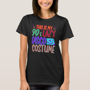 T-shirt Costume Party des années 90 1990 Disco Music Vinyl
