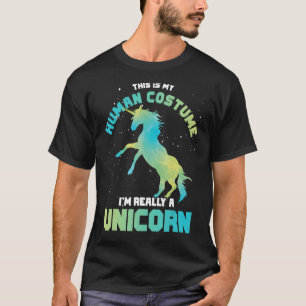 T-shirt Costume Party Magique Créature Animal Unicorne
