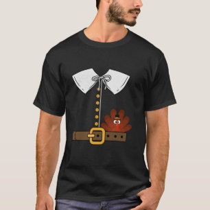 T-shirt Costume pèlerin Bon thanksgiving Turquie Enfants H