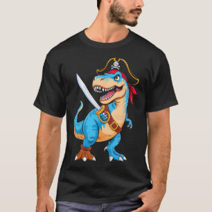 T-shirt Costume Pirate Dinosaure T Rex Garçons Enfants Drô