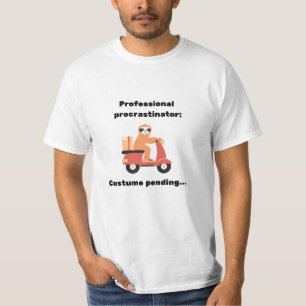 T-shirt Costume Procrastinateur Professionnel en attente