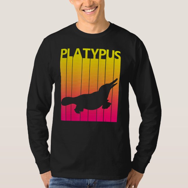 T-shirt Costume rétro animal Platypus (Devant)