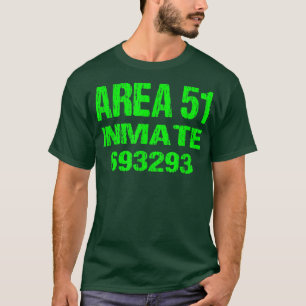T-shirt Costume rétro de prisonnier de la zone 51 pour Hal