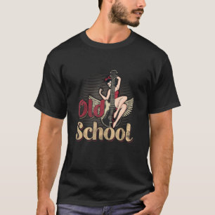 T-shirt Costume Sock Hop Old School Pour Greaser Babe Et M