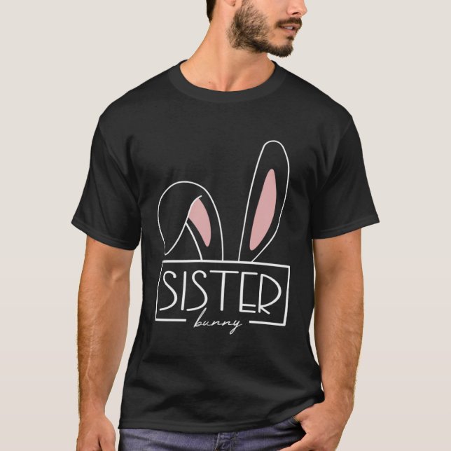 T-shirt Costume Soeur Bunny Chasse aux oeufs Famille Rabbi (Devant)
