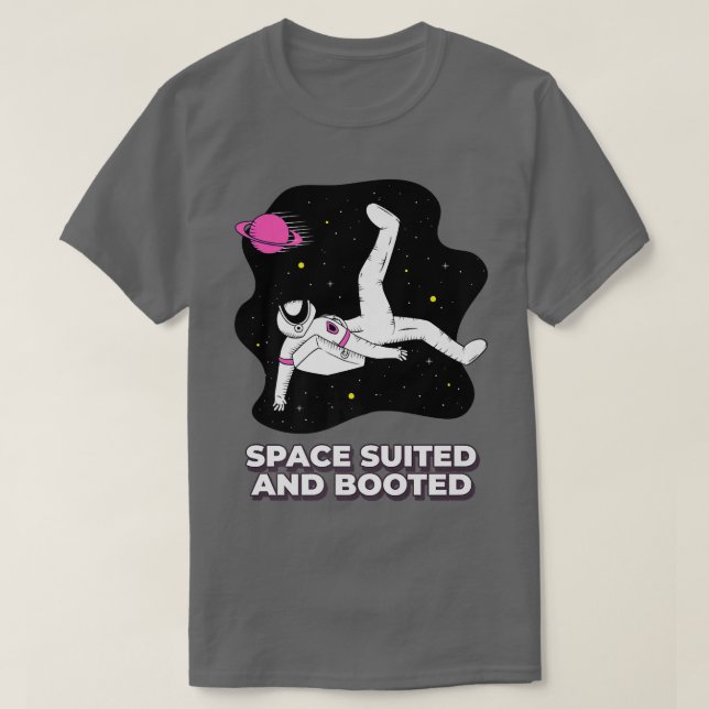 T-shirt Costume spatial astronaute, marche spatiale, adapt (Design devant)
