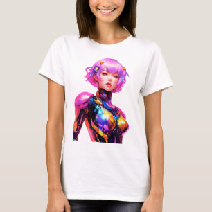 T-shirt Costume spatial serré porté par une femme