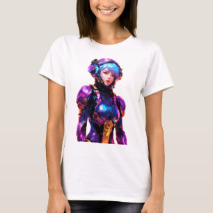 T-shirt Costume spatial serré porté par une femme