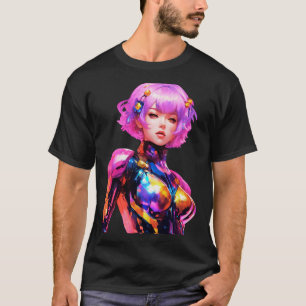 T-shirt Costume spatial serré porté par une femme