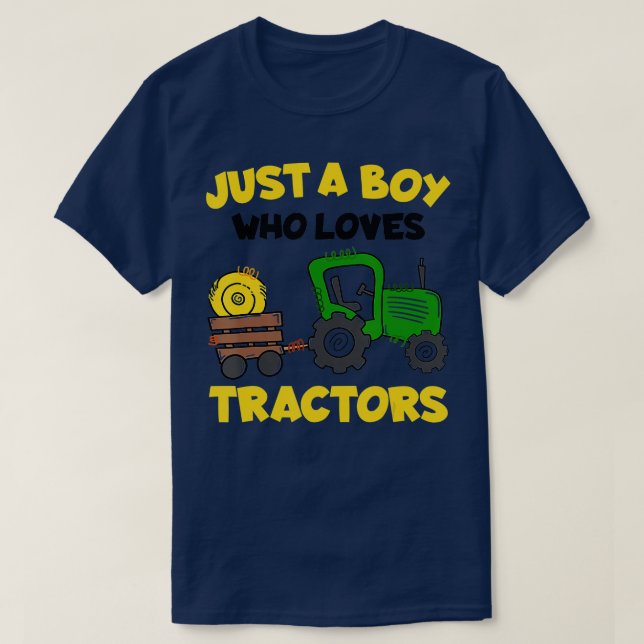T-shirt Costume Tracteur Enfants Enfants Juste Un Garçon Q (Design devant)