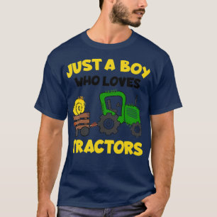 T-shirt Costume Tracteur Enfants Enfants Juste Un Garçon Q