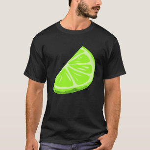 T-shirt Costume Tranche de Lime Verte Halloween Cosplay Ro
