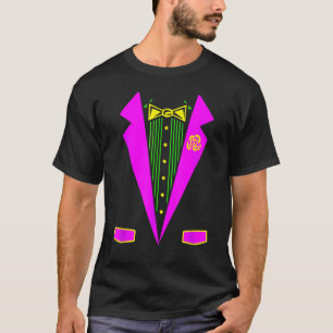 T-shirt Costume Tuxedo Imprimer Carnaval Parade Mardi Gras