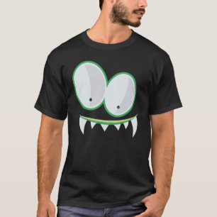 T-shirt Costume visage monstre Halloween Enfants Adultes 1