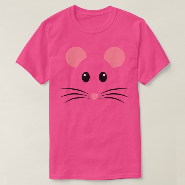 T-shirt Costume visage souris Rat Drôle Halloween (Design devant)