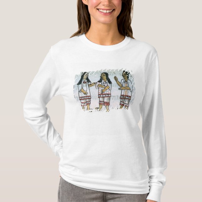 T-shirt Costumes aztèques femelles (Devant)