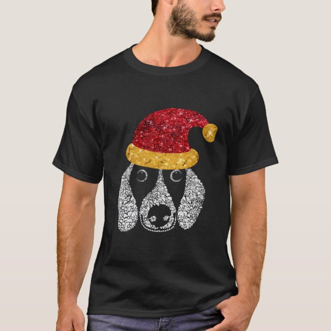 T-shirt Costumes de chien de Noël Dacshund qui corresponde (Devant)