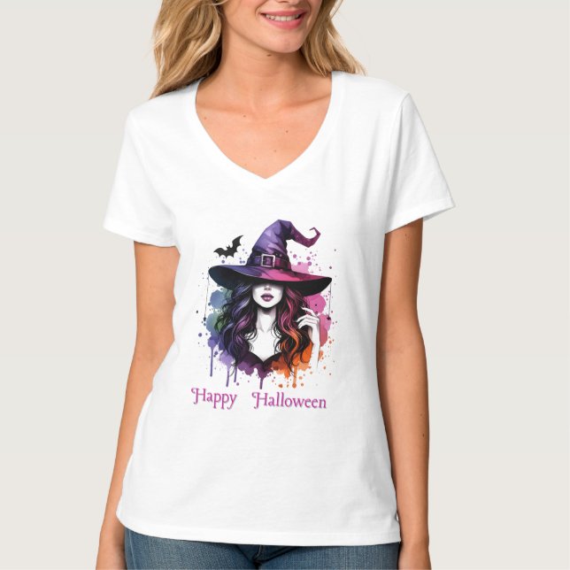 T-shirt Costumes d'Halloween à thème sorcier (Devant)