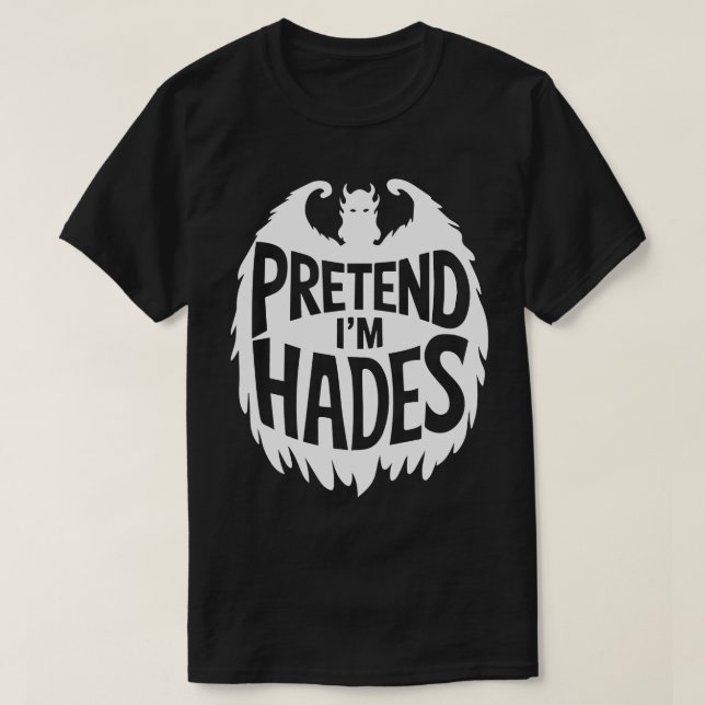 T-shirt Costumes d'Halloween pour adultes Prétendre que je (Design devant)