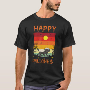 T-shirt Costumes d'Halloween rétro assortis Hal Badger Hal