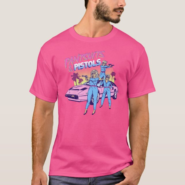 T-shirt Costumes et pistolets (Devant)