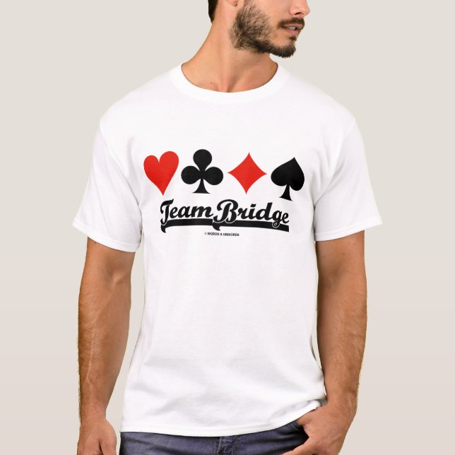 T-shirt Costumes quatre cartes Team Bridge (Devant)