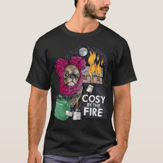 T-shirt Cosy Chilli The Pug par Ros Ingram